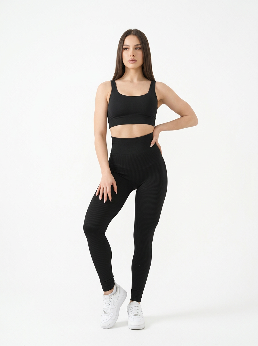 Жіночі лосини з Push-up ефектом — висока посадка, утяжка